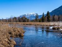 Vereiste Seeausbuchtung mit Unterberghorn Blick